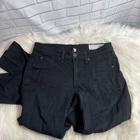 Rag & Bone Black Plush Skinny Legging Sz 27 - Picture 3 of 10